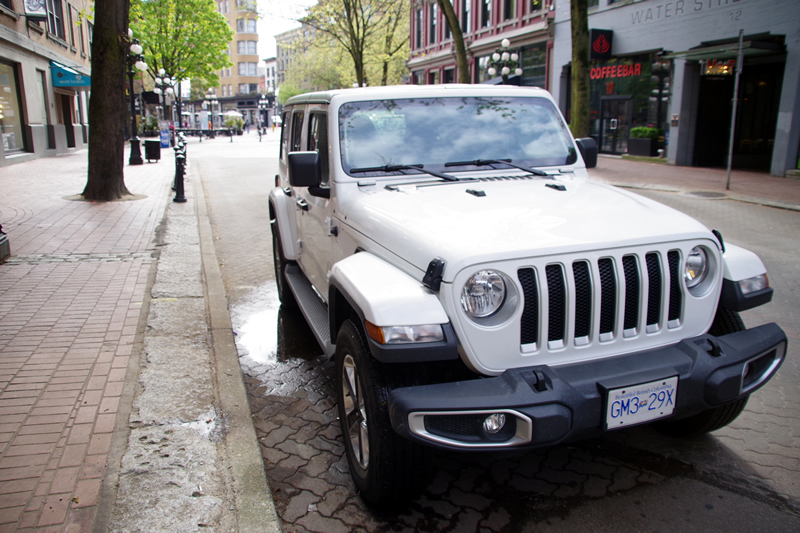 JEEP Wrangler at Gastown in Vancouver